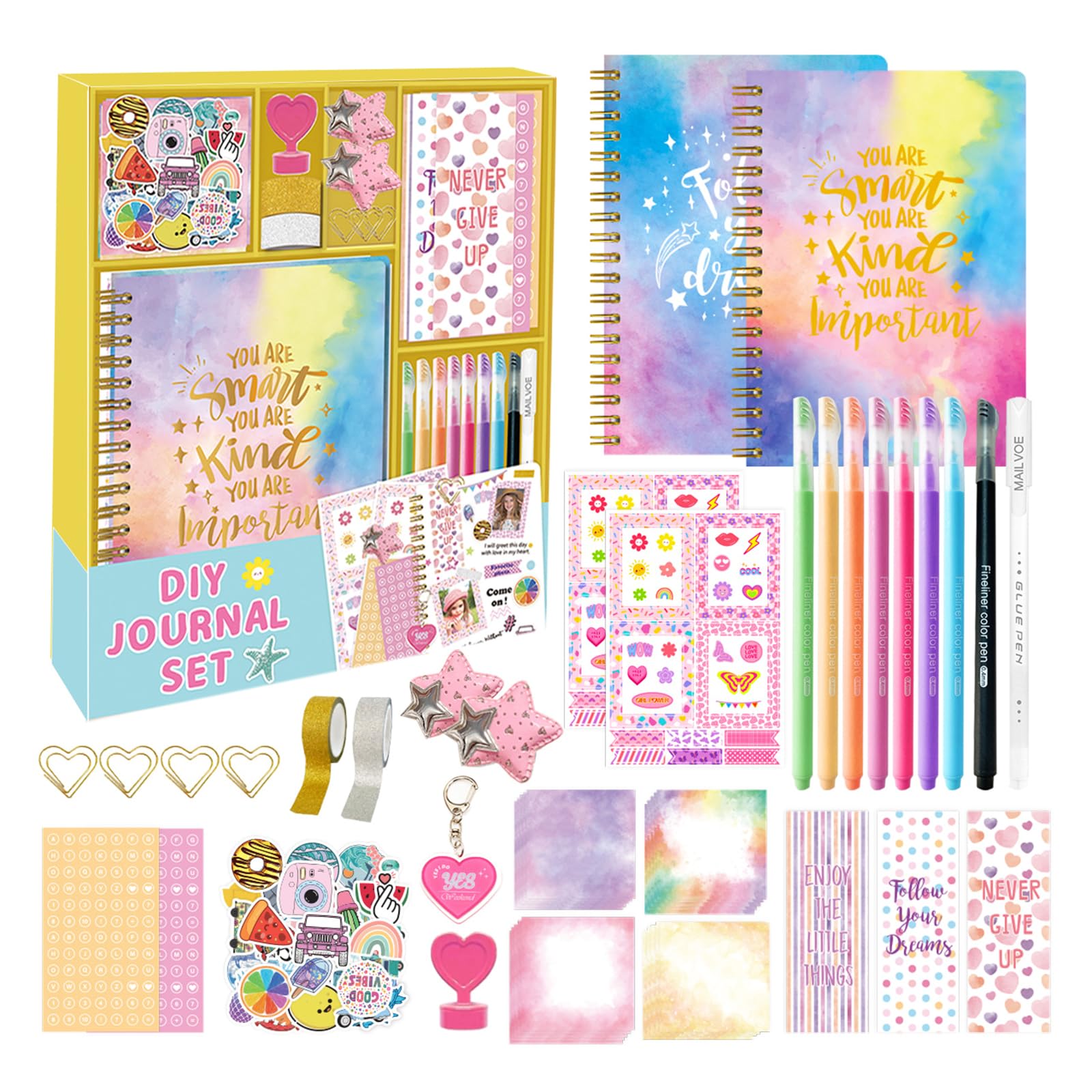 Scrapbook Journal Set For Kids Ages 5-12 Encourages Creativity With Fun Scrapbooking Accessories