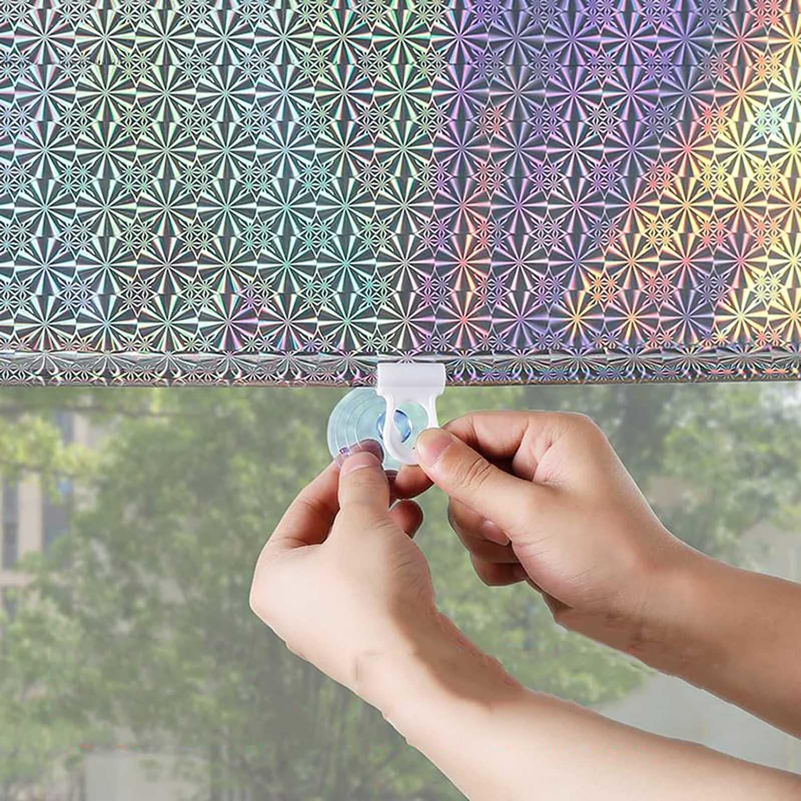 Suwooy Silver Blackout Roller Blinds With Suction Cups,Portable Sunshade Roll Up Windows Blinds,Privacy Sunscreen Curtains,Temporary Blinds,No Drilling,Retractable Balcony Sun Shades,-50×125Cm(19.7 * 49.2In)