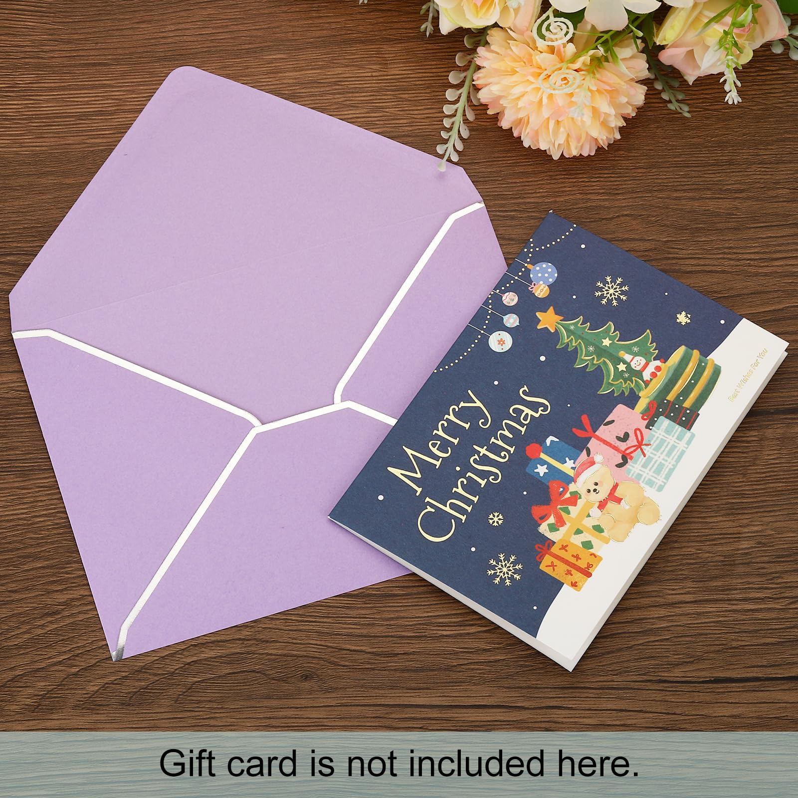 PATIKIL 100 Pack 5 x 7 Envelopes A7 Card Christmas Envelopes V Flap Envelope with Silver Borders for Office Wedding Gift Cards Invitations - Image 4
