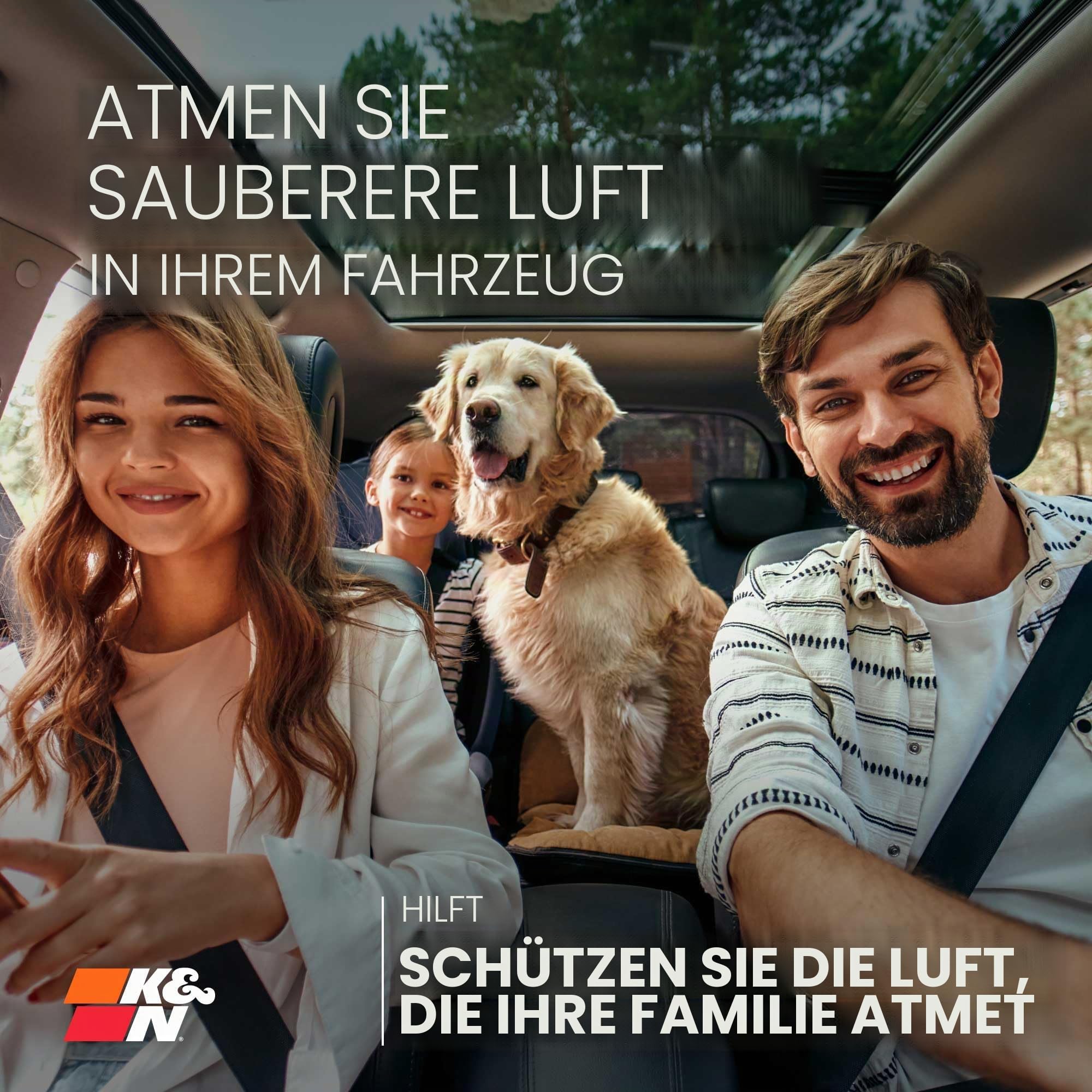 K&N VF2027 KFZ Innenraumluftfilter Weiß