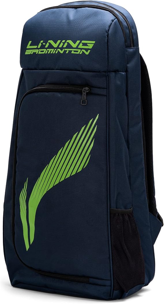 Li-Ning Titan Polyester Badminton Back Pack (Navy , Large) | Dedicated Compartments | Sipper Holder | Unisex - Men, Boys, Girls, Women
