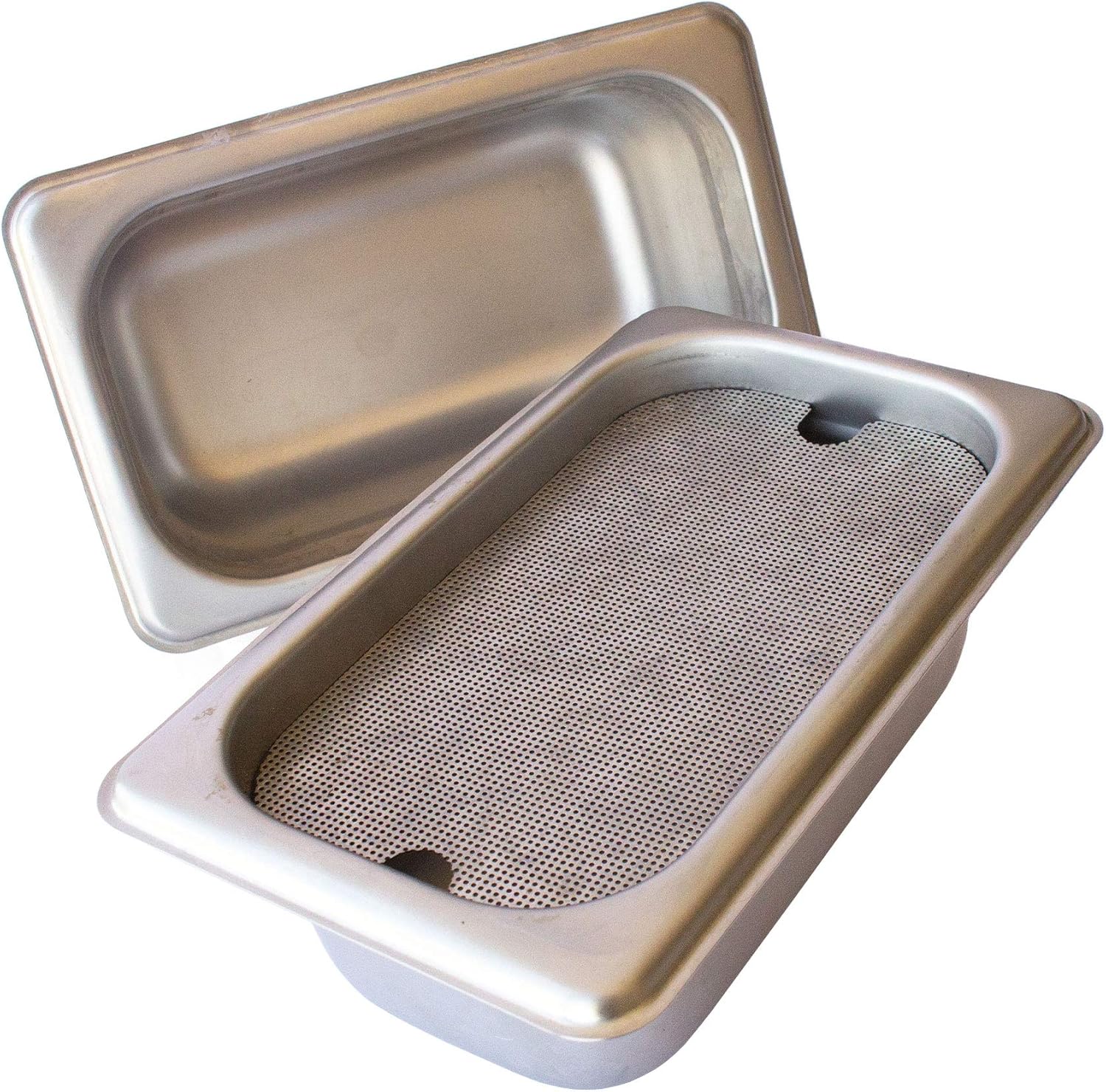 Stainless Steel Hydroponic Microgreens Growing Kit - 2 Pack - Infinitely Reusable Hydroponic Kit for Microgreen Seeds & Wheatgrass Seeds - Easy Soil-Free Sprouting System