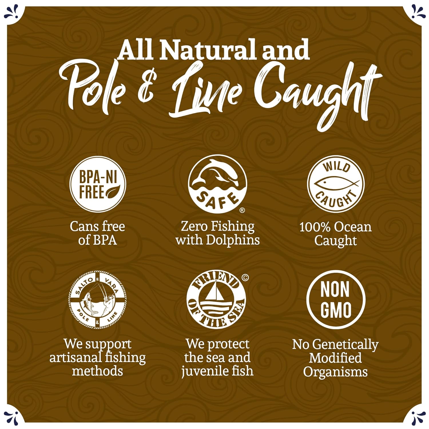 Santo Amaro - Artisanal Wild Tuna Fillets in Olive Oil & Ginger, Pole & Line Wild Caught Tuna from Portugal, Hand-Packed Bali-Style Canned Tuna Fish, 22g Protein, Paleo, Keto, Low Mercury, Pack of 6