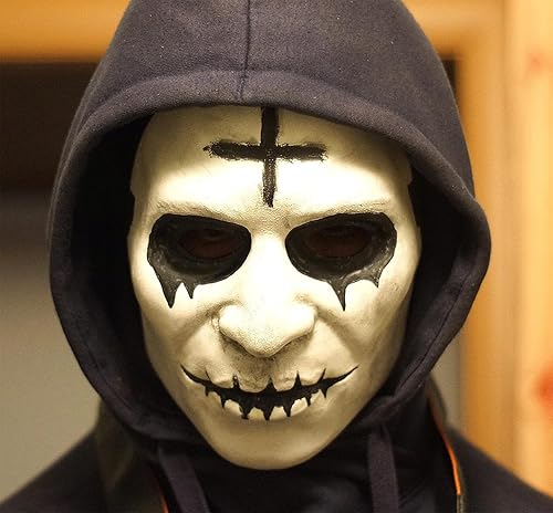 Miniatura 6 de The Purge Anarchy Evil Smiley Mask Horror Killer Máscaras de DIOS Halloween Disfraz embrujado Cosplay