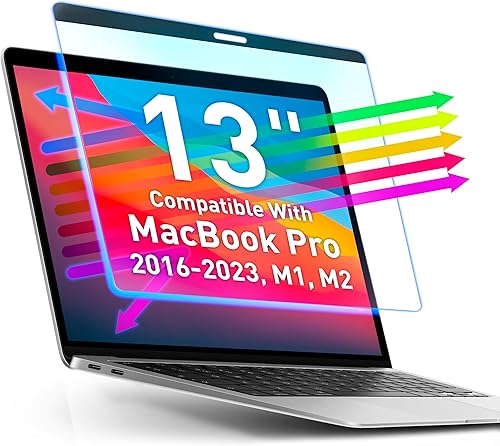 Vista 15 de VINTEZ Protector de pantalla de luz azul para monitor de computadora y portátil de 27 pulgadas, película de bloqueo de luz azul anti-UV para PC