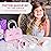 Pretend Play Makeup Kit for Little Girls with Unicorn Purse: Fake (Not Real) Make up Toy Set for Toddlers and Kids - Includes Hair and Nails Accessories, Baby Girl Toys Princess Toddler Gift Set