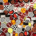 120pcs John Bead 9mm Animals Polymer Clay Craft Beads for Jewelry Bracelet Making