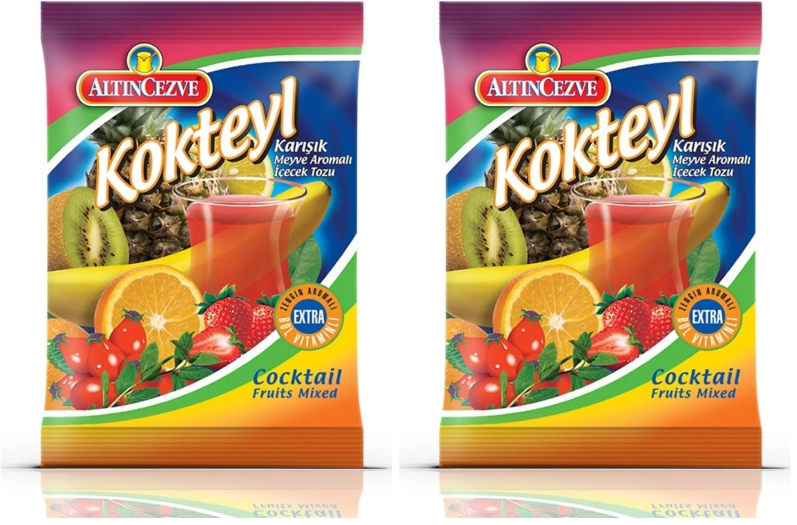 Altıncezve Kokteyl Karışık Meyve Aromalı İçecek Tozu 250 Gr 2li paket