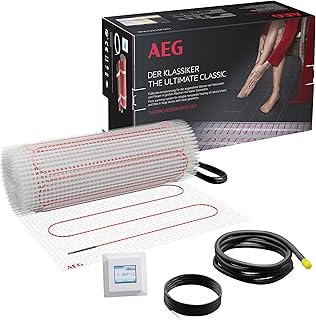 AEG elektrische Fußbodenheizung, Komplettset 4 m², 160 W/m², Basis Thermo Boden TBS TB 160/4 Set Plus, 205804