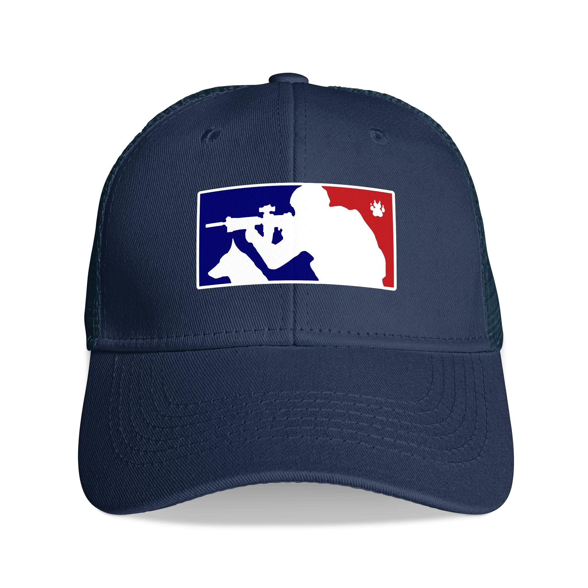 sndks Unisex Baseball Cap Adjustable Snapback Mesh American Flag K9 Unit Military Army Trucker Dad Denim Hat Military Cap Funny for Men Women Youth