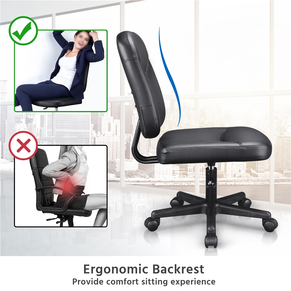 hi-yan⭐︎ Amazon.com: Yaheetech Armless Office Chair Ergonomic Desk