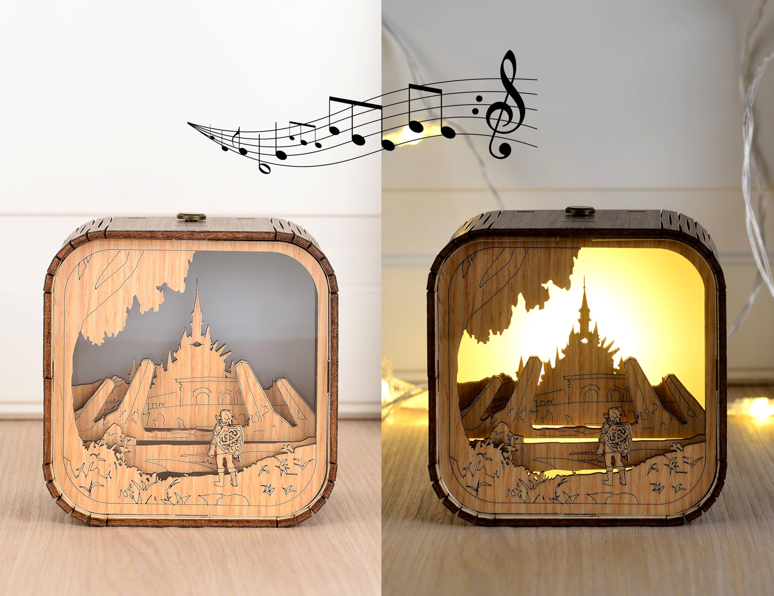 Miss Li Garden Boîte à Musique Artisanale Faite à la Main, Meilleur Cadeau pour Amoureux, Amis Lors de Festivals, Anniversaires (Legend Zelda Song of Storms)