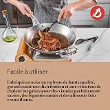 DE BUYER Mineral B Element Pro Round Frying Pan, 32 cm, Steel, Silver, 65 x 32.99 x 8 cm - 5