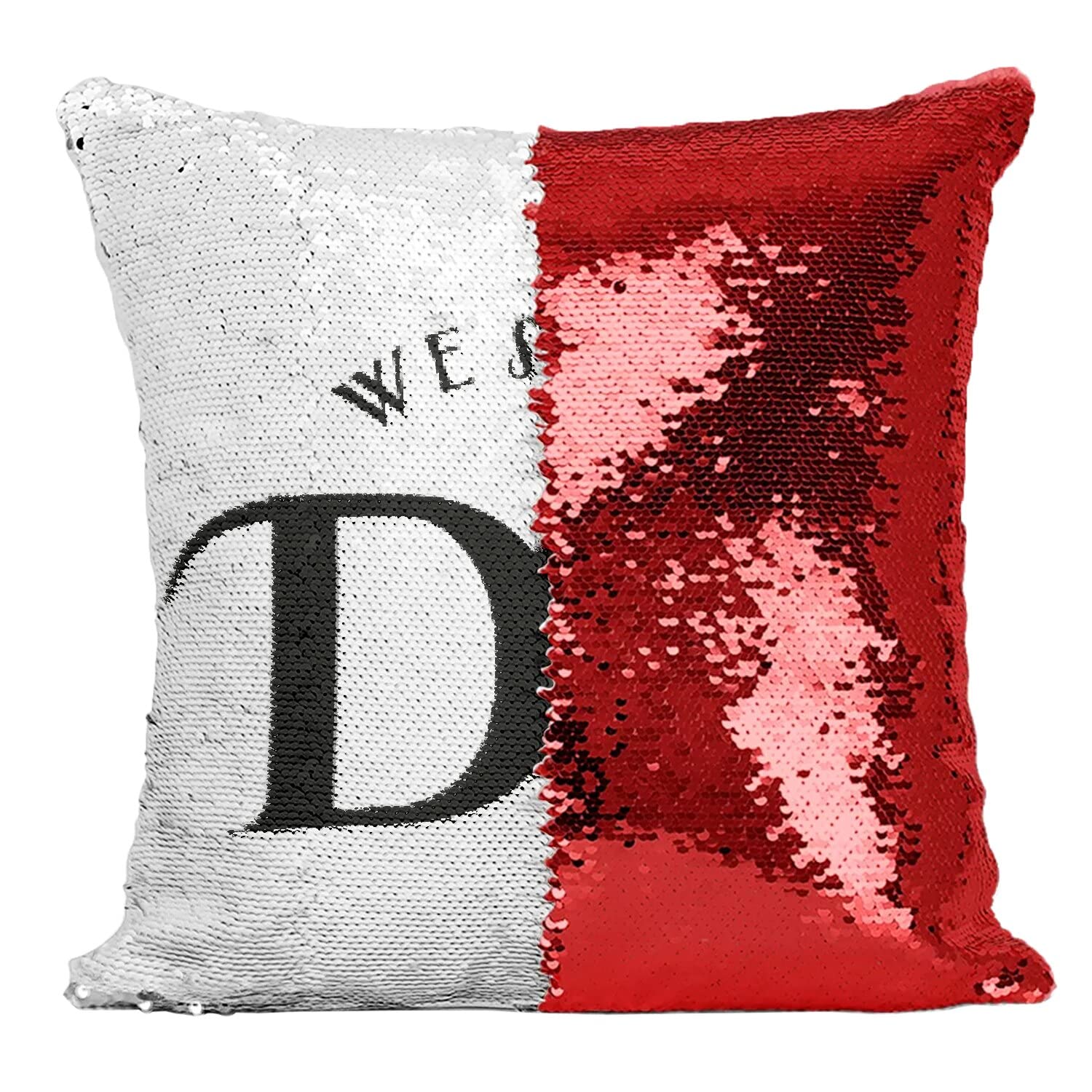 Coussin Paillettes Rouge We Still Do pour sublimer la déco de votre anniversaire de mariage