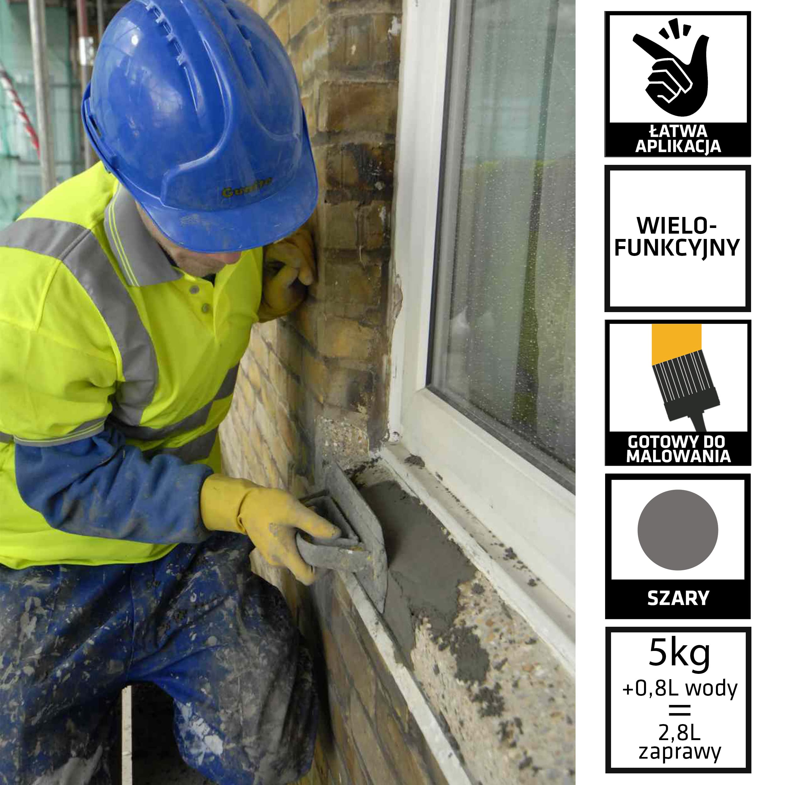 Sika Monotop 112 MultiUse Repair - Mortero para restaurar hormigón, 5 kg