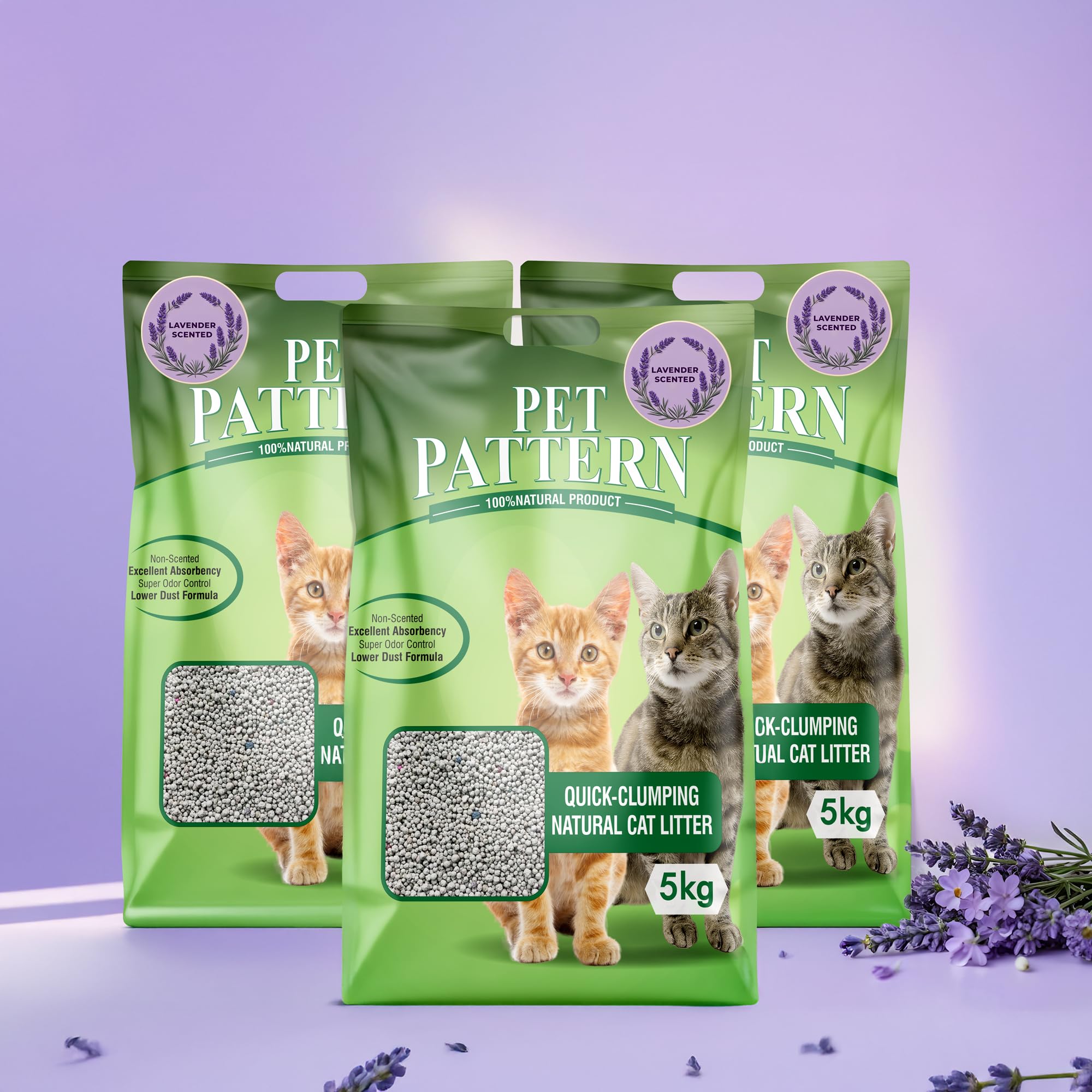 Ever Clean CalmAura Lavender Cat Litter 15kg – Soothing Scent | Fast Clump | 99% Dust-Free | Freshness in Every Pawstep