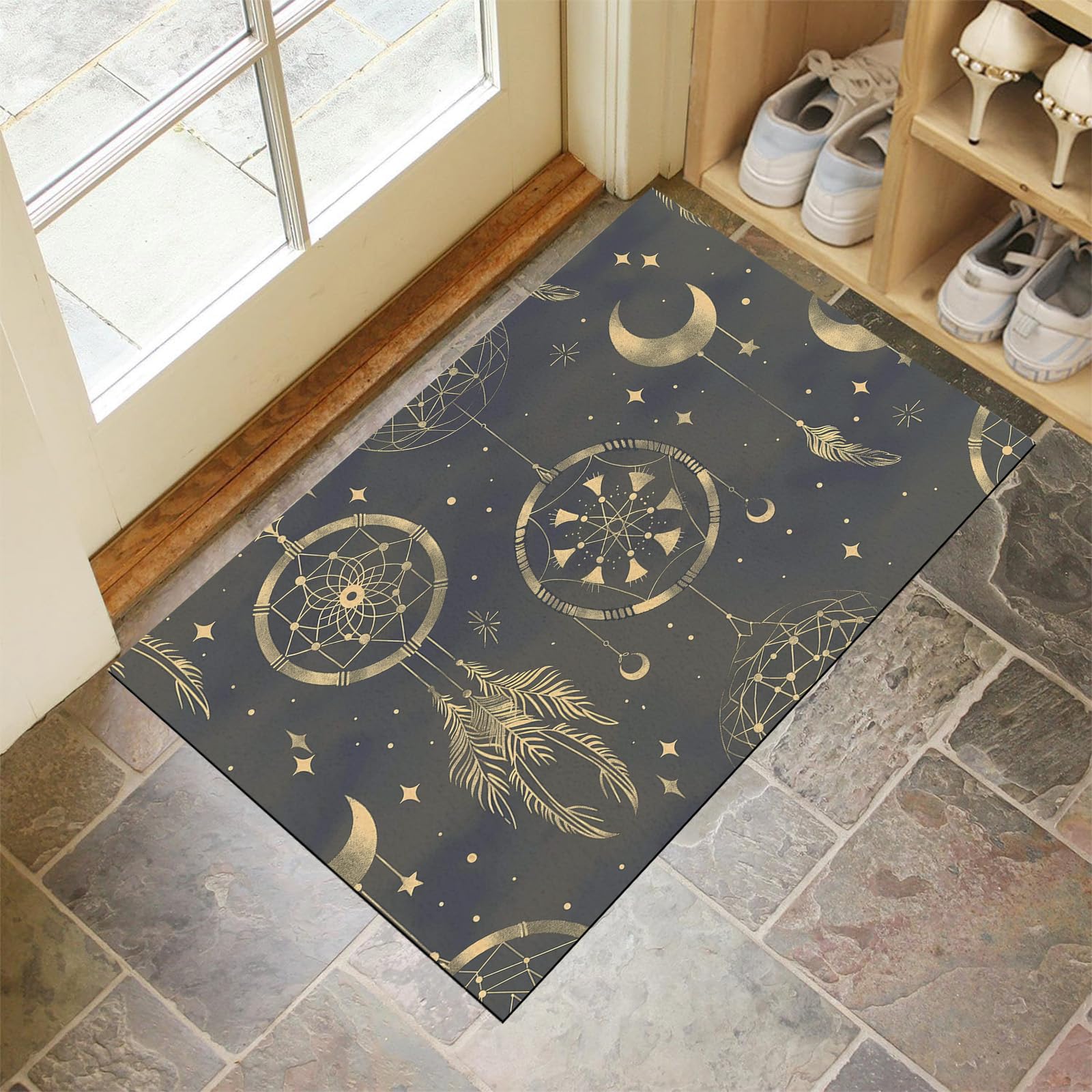 Tapis de porte extérieur pour une entrée propre et accueillante en automne