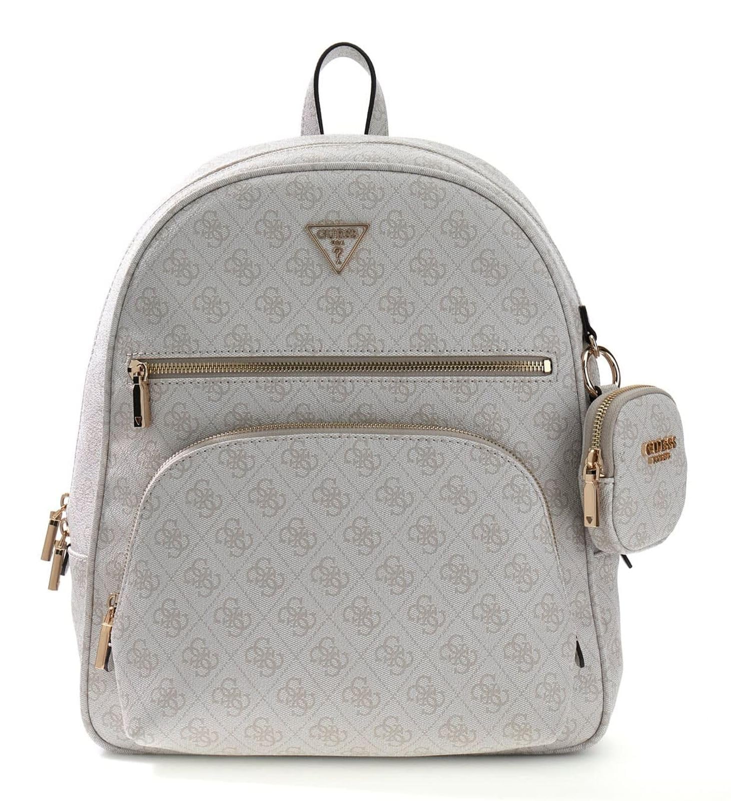 GUESS zaino per il tempo libero con scomparto per laptop Power Play II Tech Backpack Bone Logo beige