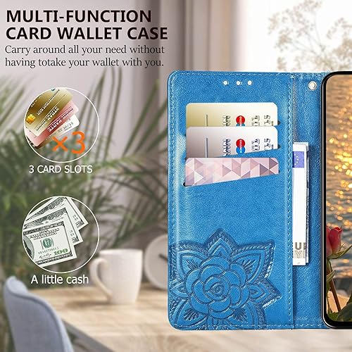 Miniatura 4 de Funda tipo cartera para Motorola Moto G Stylus 5G 2023, funda con tapa para mujer con estampado de mariposa, soporte de piel sintética, ranuras para