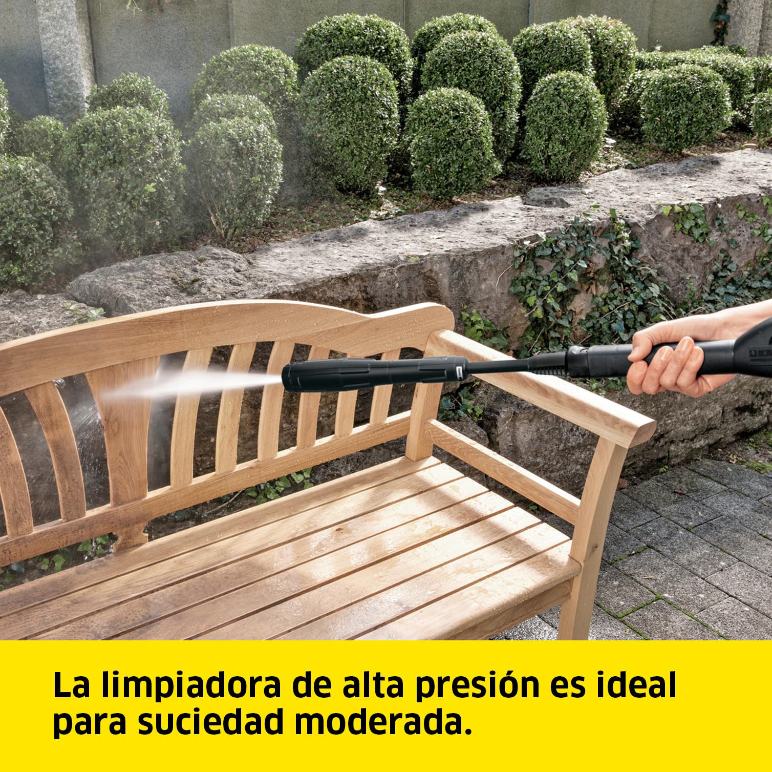 Kärcher Hidrolimpiadora K 4 Universal Edition T 5, presión: 130 bar, 420 l/h, rendimiento: 30 m²/h, 6,6 kg, pistola y manguera de alta presión, lanza, boquilla turbo, limpiadora de superficies T 5