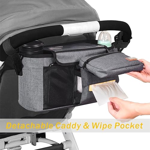 Miniatura 2 de Vanleestar Bolsa de cambiador y organizador de cochecito, mochila grande para pañales multiusos para bebé, es el complemento perfecto para la