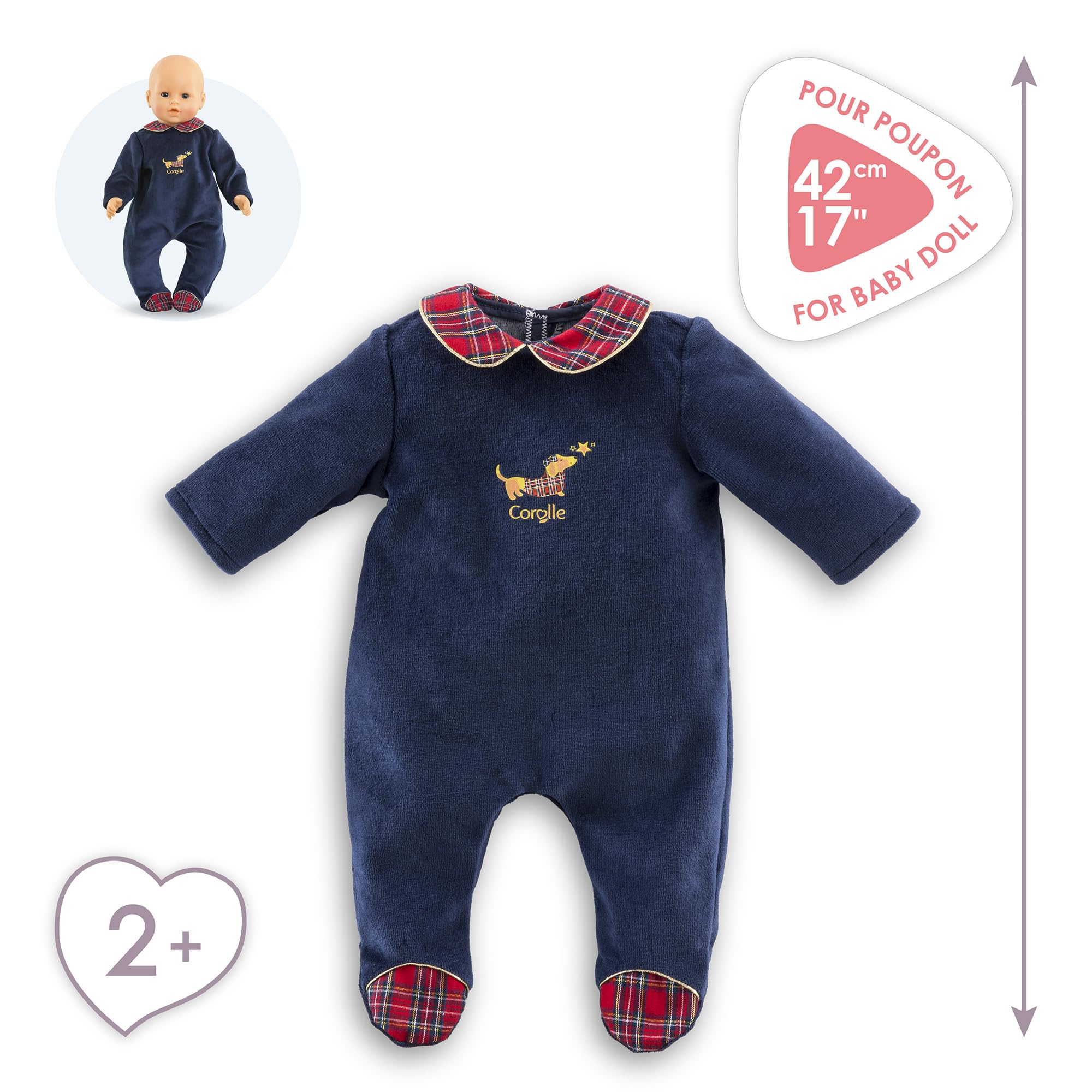 Corolle - Pyjama, Corolle en Fêtes, vêtement, pour Poupon 42cm, dès 2 Ans, 9000160190