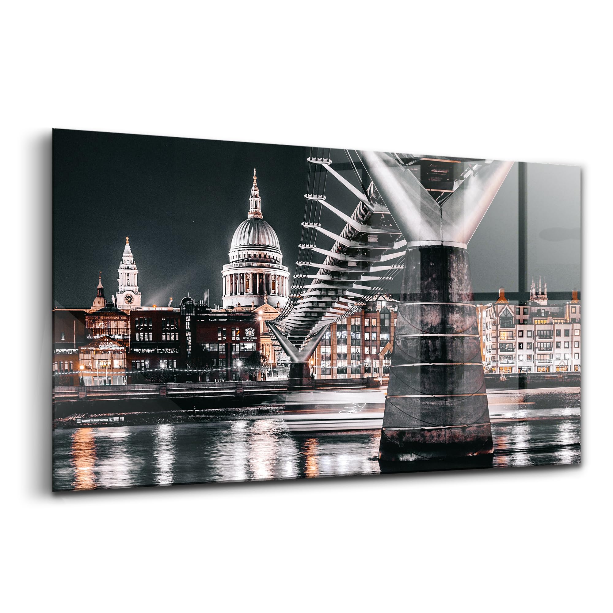 Peinture murale verre durable Wallfluent 140x70cm déco moderne sans décoloration