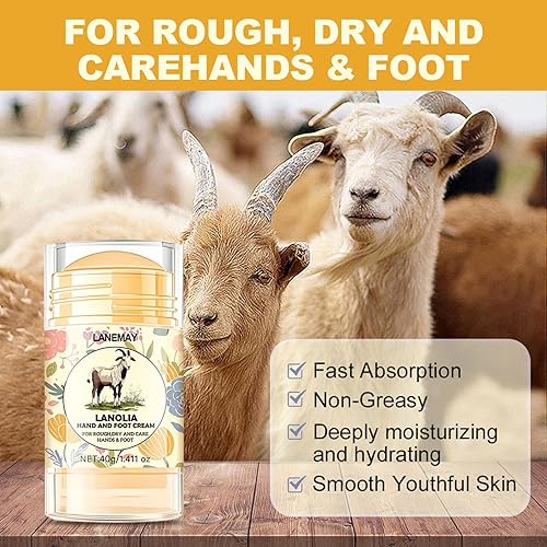 Miniatura 6 de DENESTUP 2 unidades de crema de urea 60% para pies y piel seca agrietada, barra de reparación de talón agrietado, bálsamo hidratante de máxima