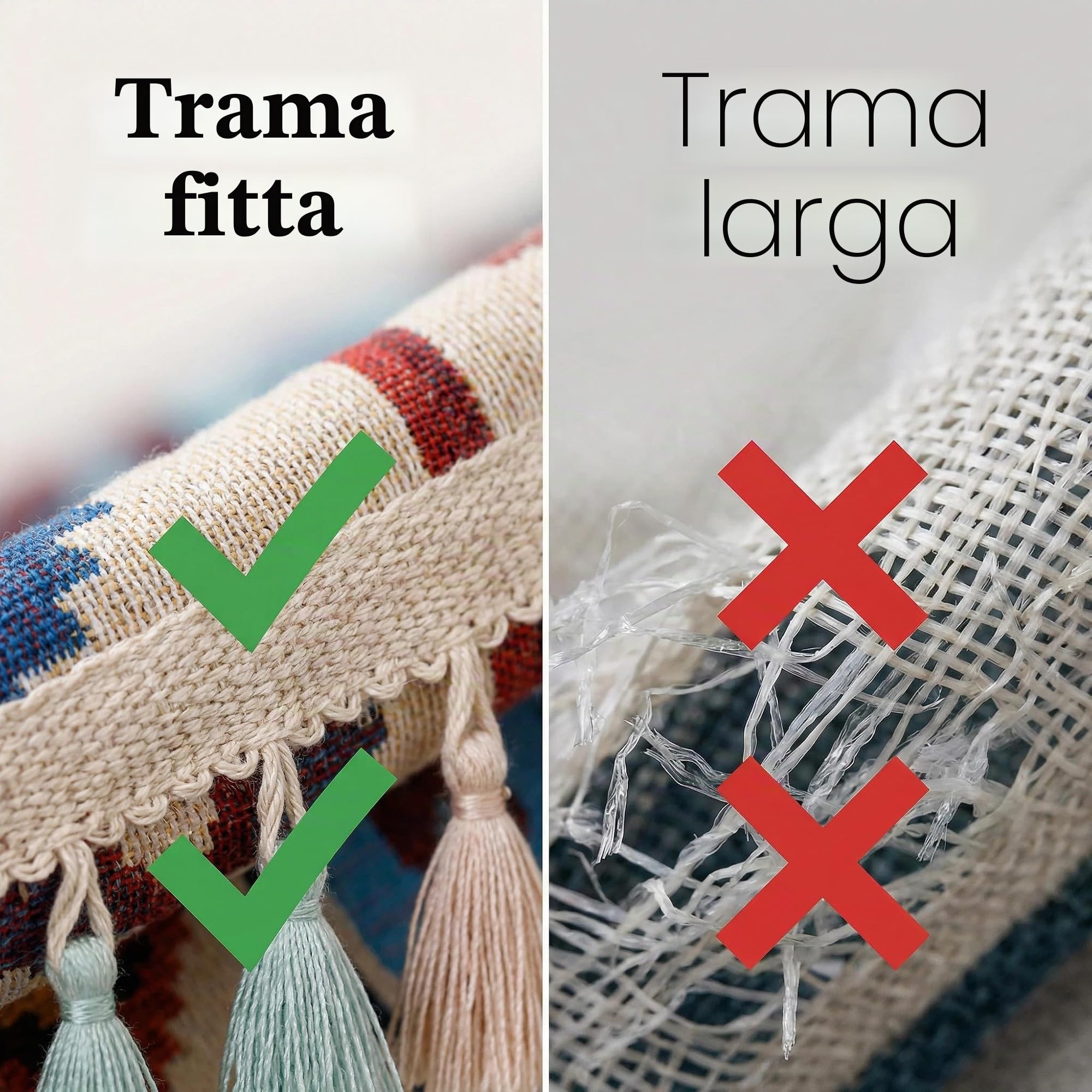 Amaca sospesa doppia max 190,5 kg macramè per interni ed esterni, patio, cortile, giardino, spiaggia, vacanze