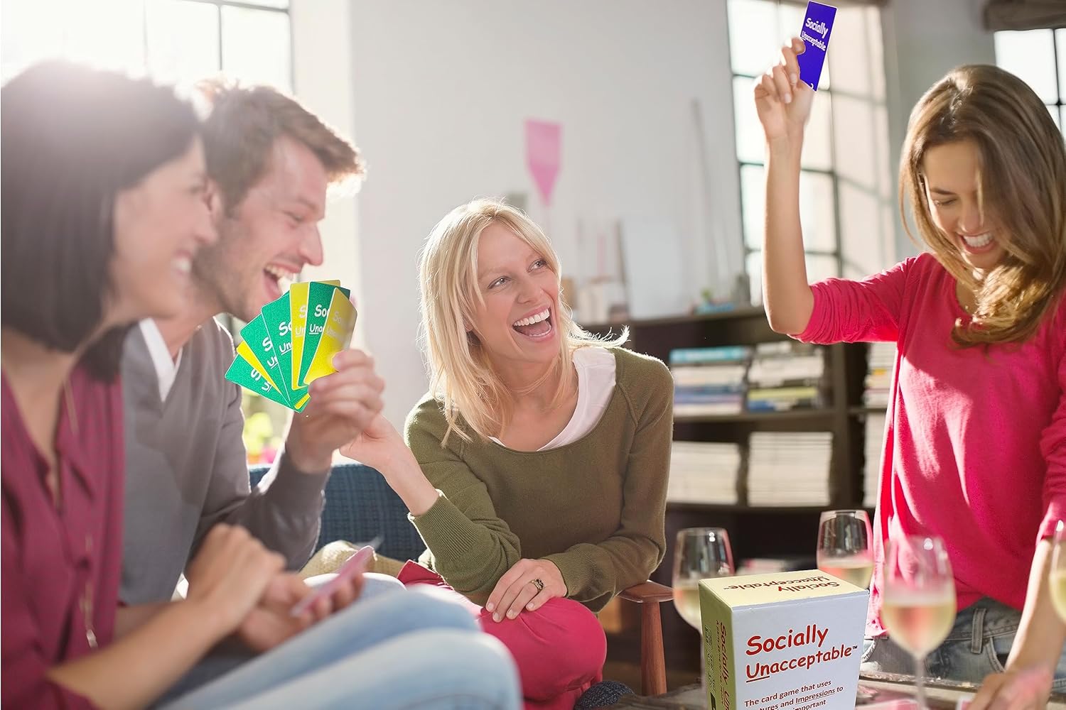 Socially Unacceptable - Interactive and Different !!!! Party Game, Game Nights, or Anytime! Perfect for Adults, Couples, College, and Families. - Image 2