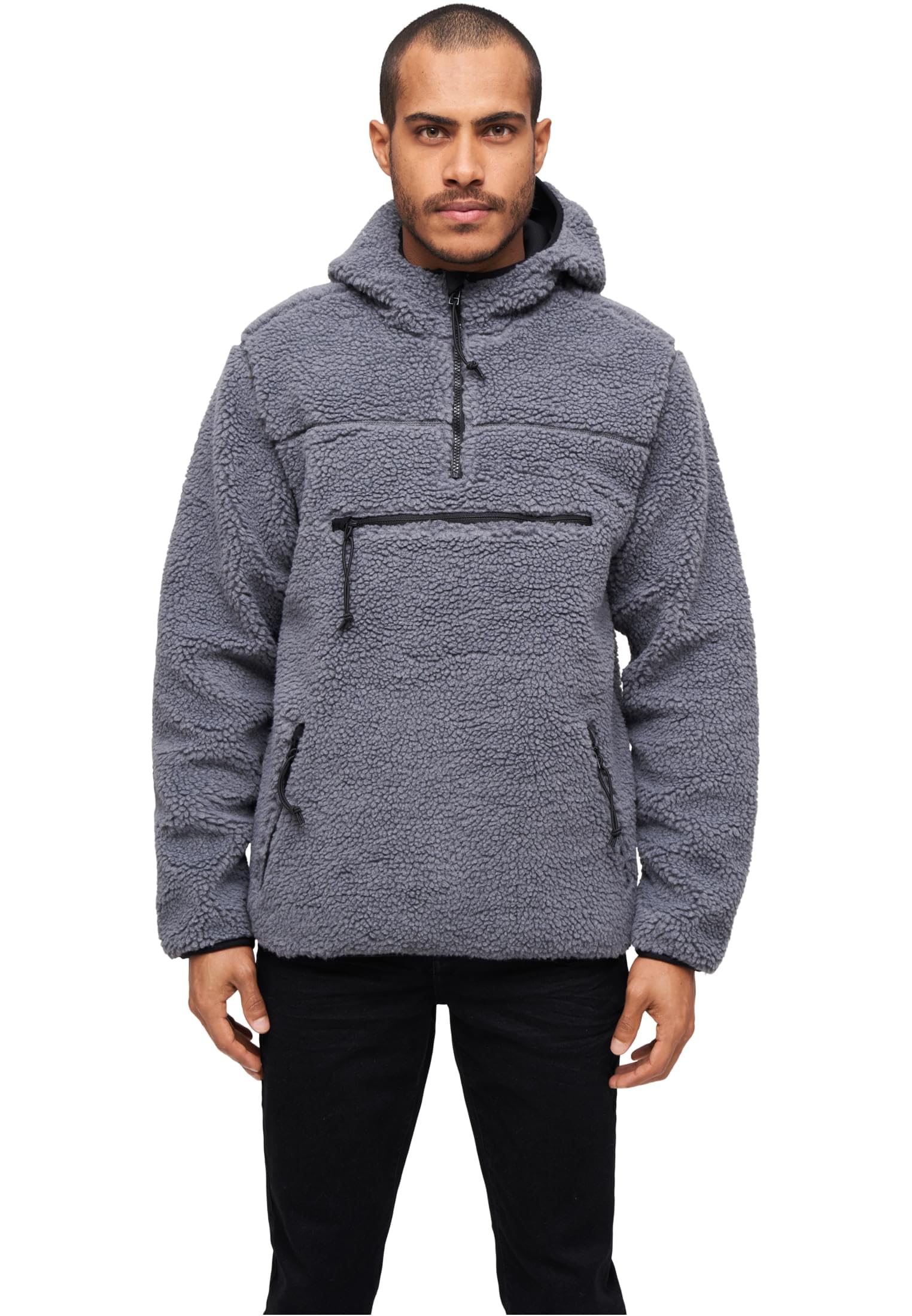 Brandit Teddyfleece Worker Pullover, color: anthrazit, size: 3XL
