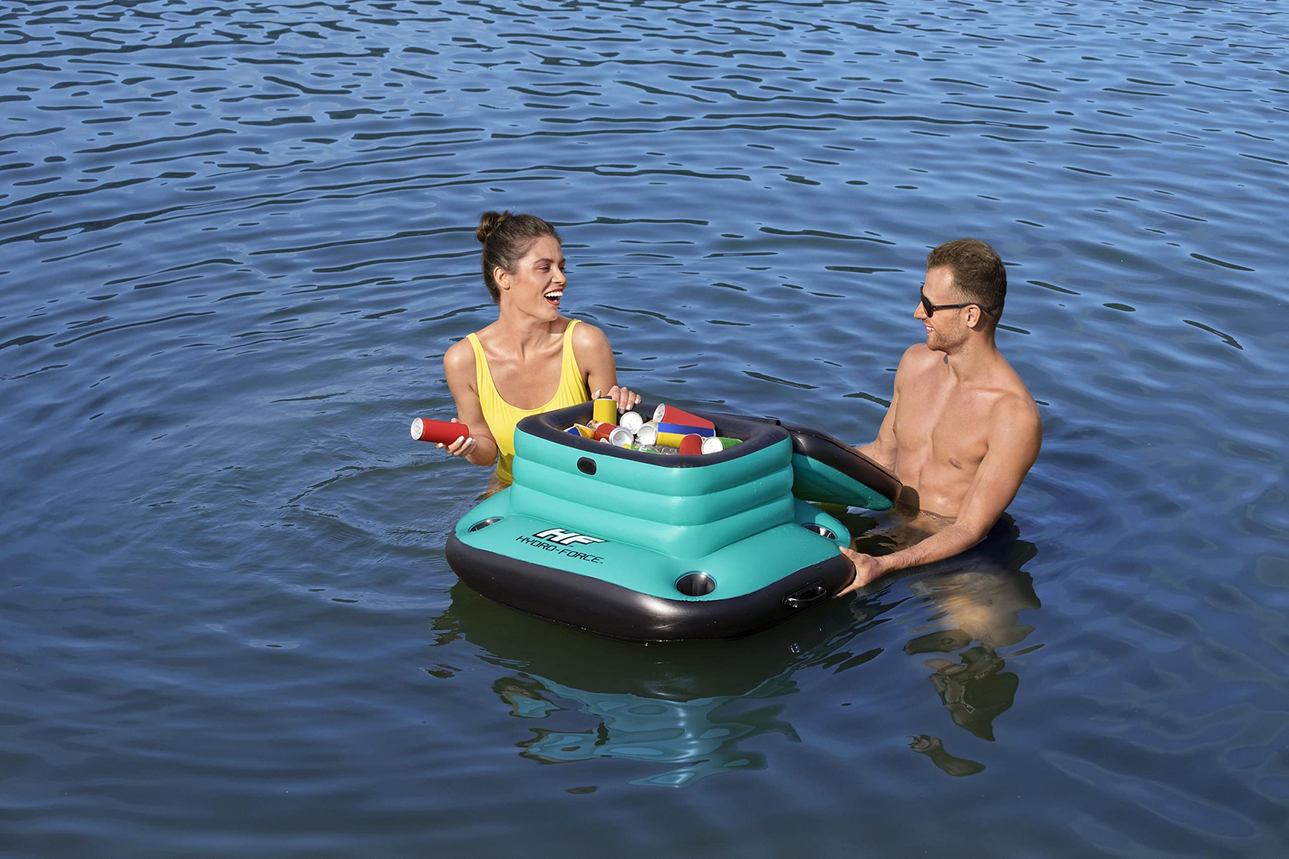Bestway 43191-4 Borsa frigo Galleggiante Gonfiabile Hydro-Force™ Glacial Sport Cooler da 35.7 L