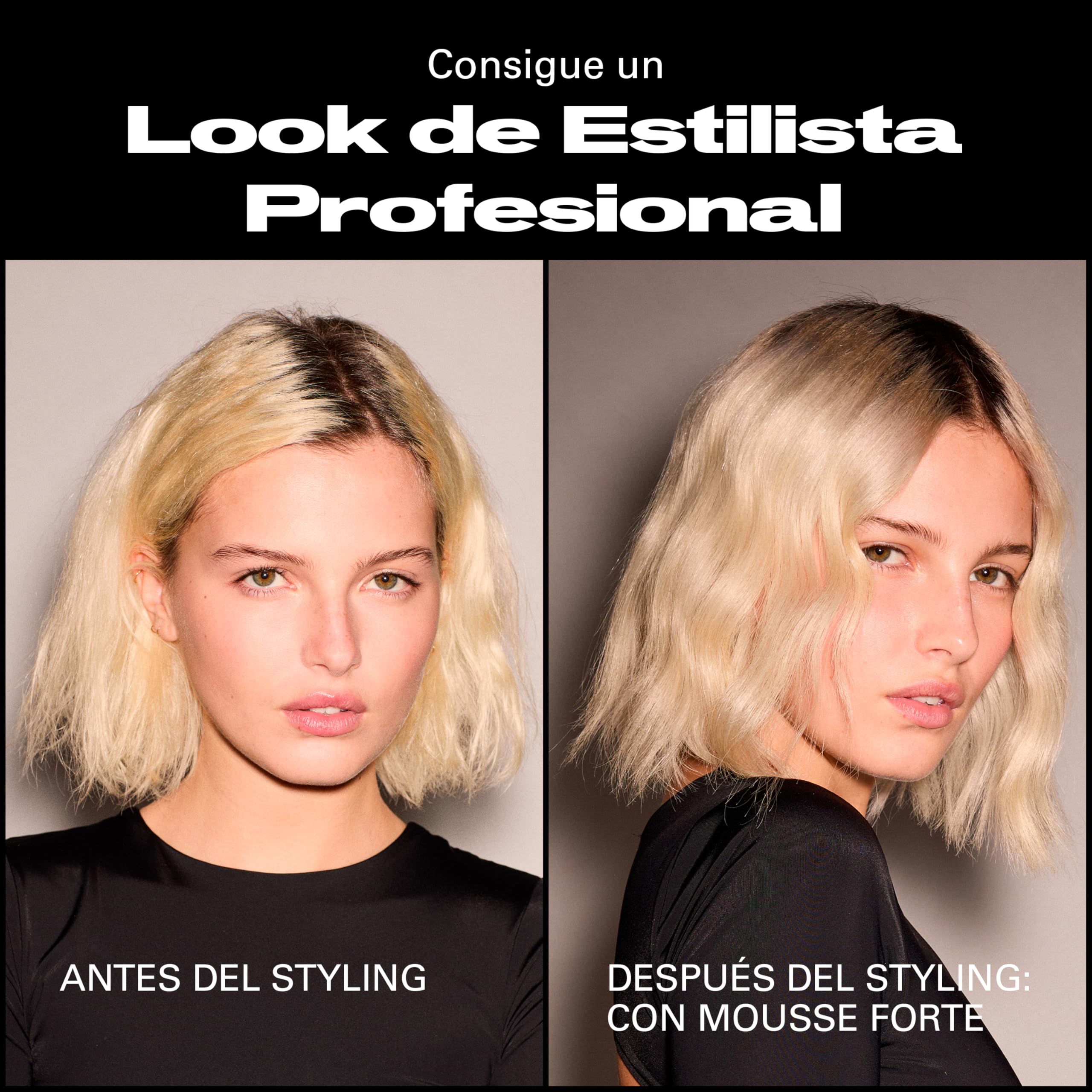 Sebastian Professional Mousse Forte | Espuma Voluminizadora de Fijación Fuerte | Protección Térmica | Volumen y Cuerpo Duradero | Acabado, Fijación y Control | Suave al Tacto | 200ml
