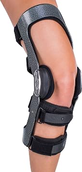 DonJoy Armor ACL FourcePoint Protective Knee Brace - Hinge, Std Calf, Left Leg - Large