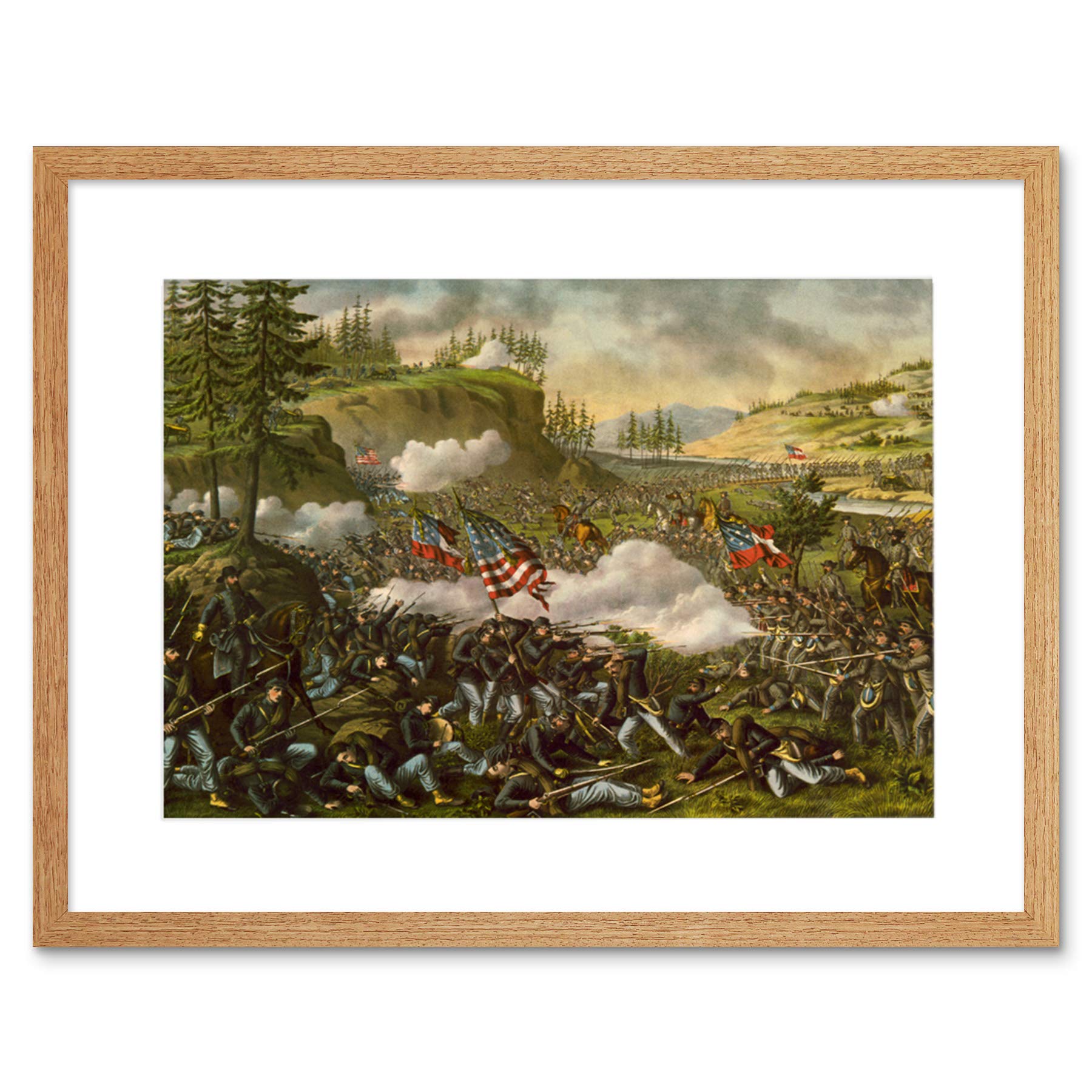 Wee Blue Coo War American Civil Battle Chickamauga USA Framed Wall Art Print