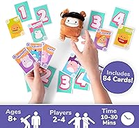 Vista 7 de Squishmallows Take4 de juegos relacionables, emocionantes, juegos de mesa y juegos de cartas para reuniones familiares, ideal
