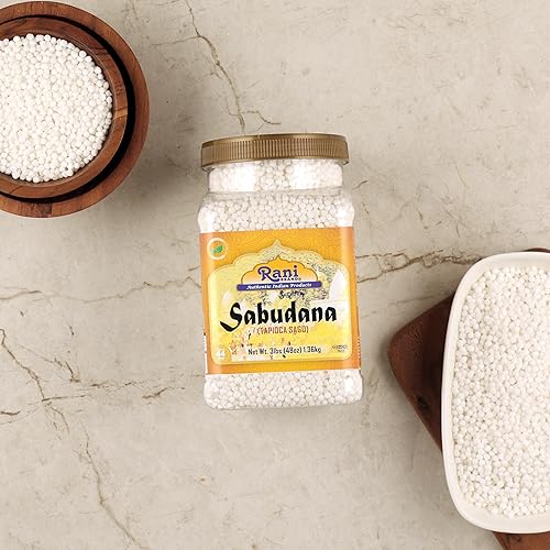 Miniatura 3 de Rani Sabudana (Tapioca / Sago) Perlas de 48 onzas (3 libras), tarro de PET a granel de 3.0 lbs, todo natural, vegano, sin colores, sin OMG, origen