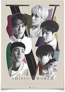 SHINee WORLD V in Seoul DVD 2DISC+Postcard Book+6Photocards+Folded Poster+Free Gift