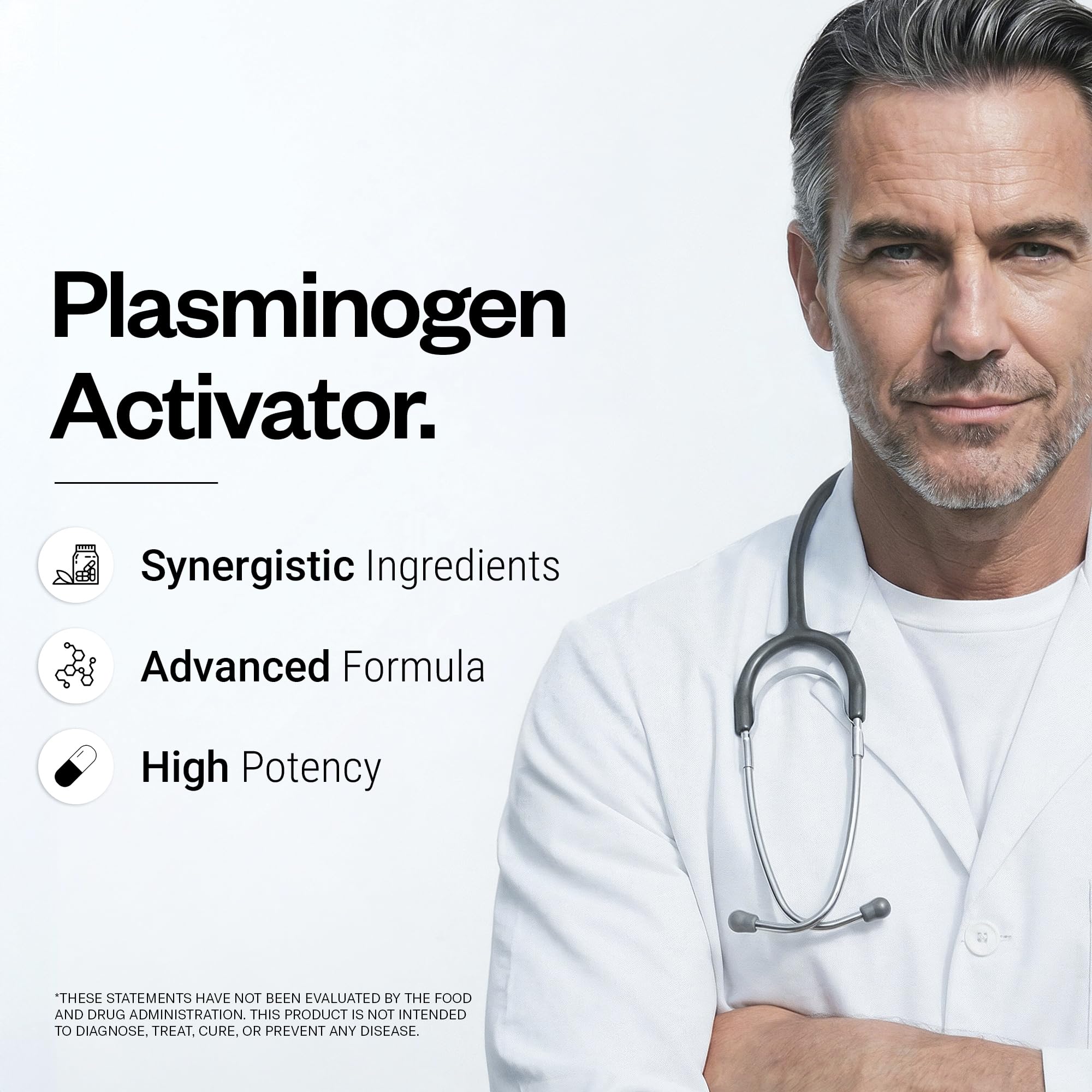 Supersmart Plasminogen Activator (Advanced Formula) - with Pterostilbene, Nattokinase, Serrapeptase, OPC - High Potency Antioxidant Supplement | Non-GMO & Gluten Free - 60 Delayed Release Capsules — Amazon image 3
