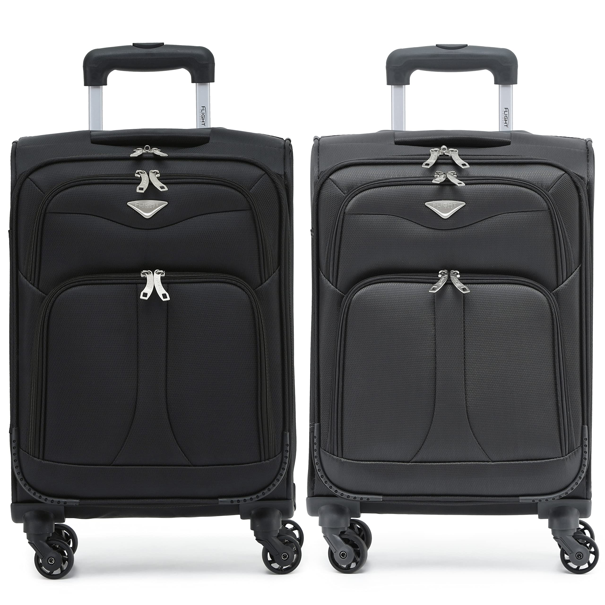 Flight Knight Lightweight 4 Wheel 800D Soft Case Suitcases Anti Crack Cabin & Hold Luggage Options Approved for Over 100 Airlines Including easyJet, BA & Many More! — view 139