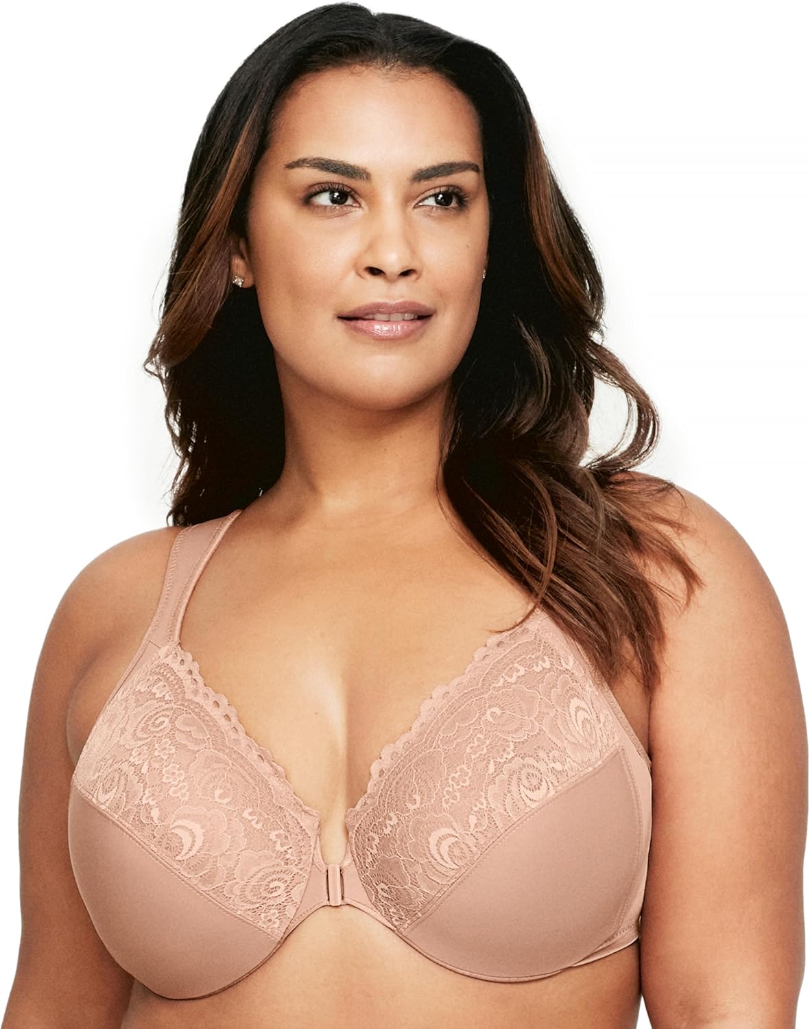 Glamorise Full Figure Plus Size Wonderwire Front-Closure Bra Underwire #1245 - Image 9