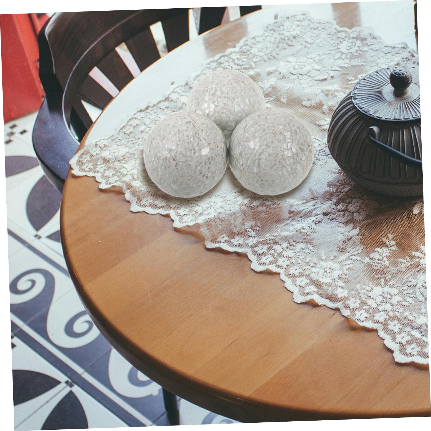 Alipis 12stücke Dekorative Glaskugeln Mosaikball Für Tischdekoration Accessoires Für Hochzeiten Und Zuhause Langlebig Und Für Vasen Und Mitteltische