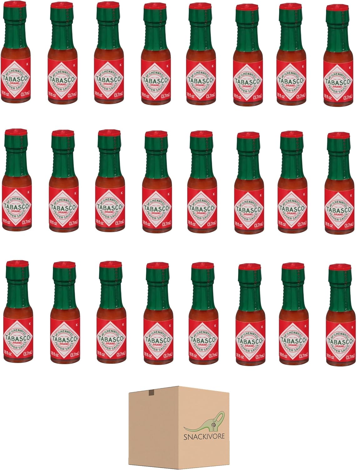 Tabasco Sauce Mini Hot Sauce Bottles 48 Pack of Mini Hot Sauce Bottles