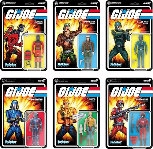 Miniatura 6 de Super7 G.I. Joe Barbecue - Figura de acción G.I. Joe de 3.75 pulgadas con accesorio, coleccionables clásicos de dibujos animados y juguetes retro