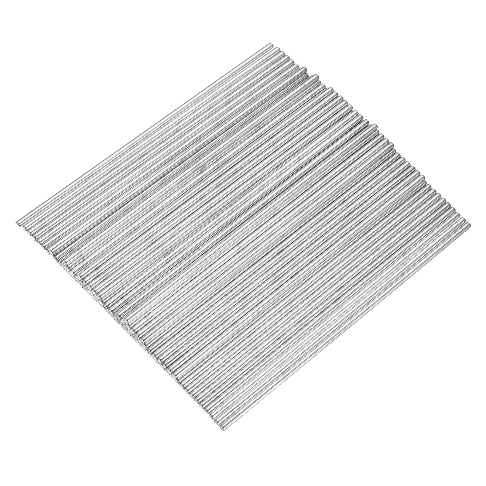 sourcing map 80pcs 3mmx150mm Toys Shaft Round Rod Axles Drive Shaft Silver