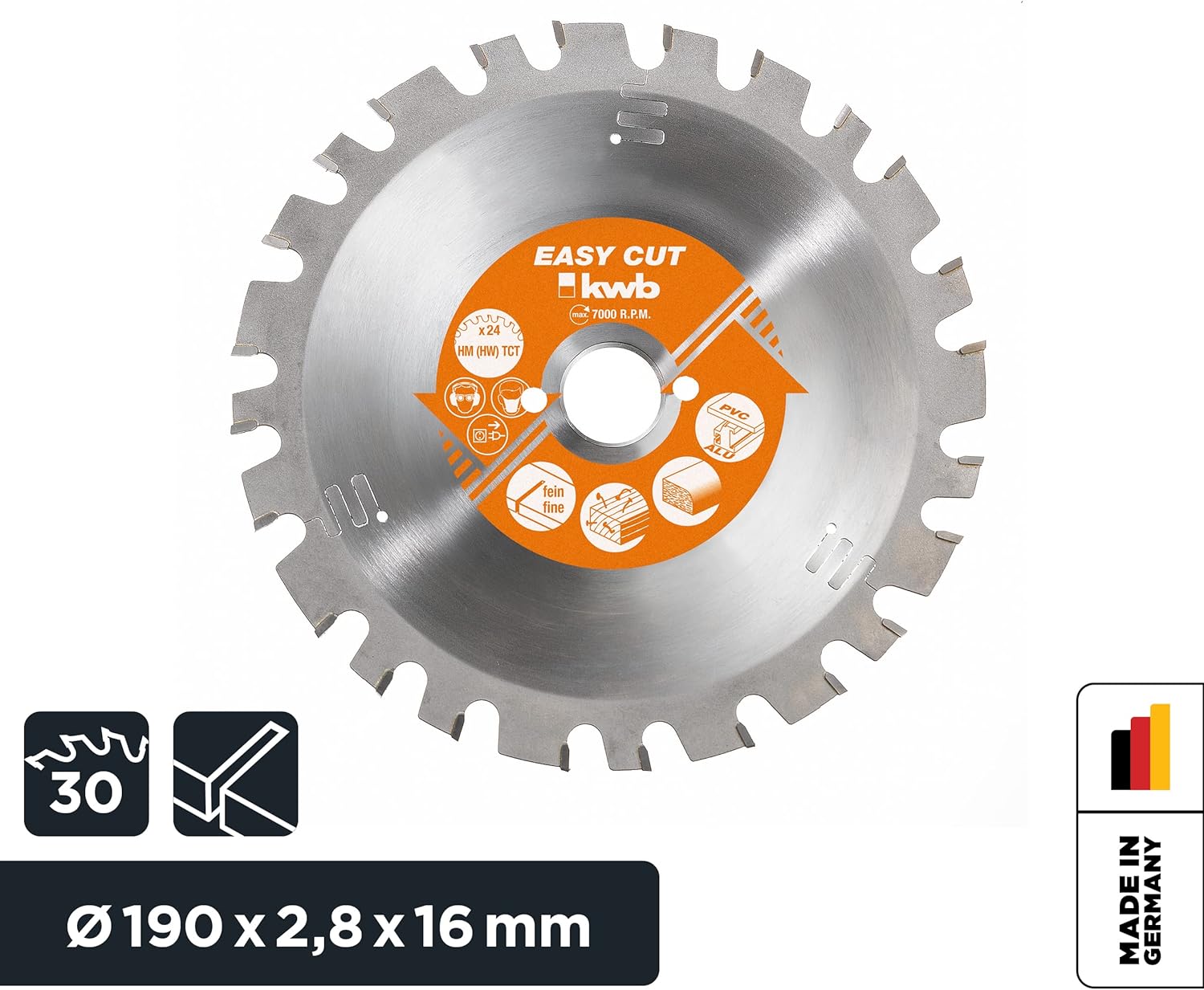 KWB 586533 HK Saw Blade 190 x 16 mm