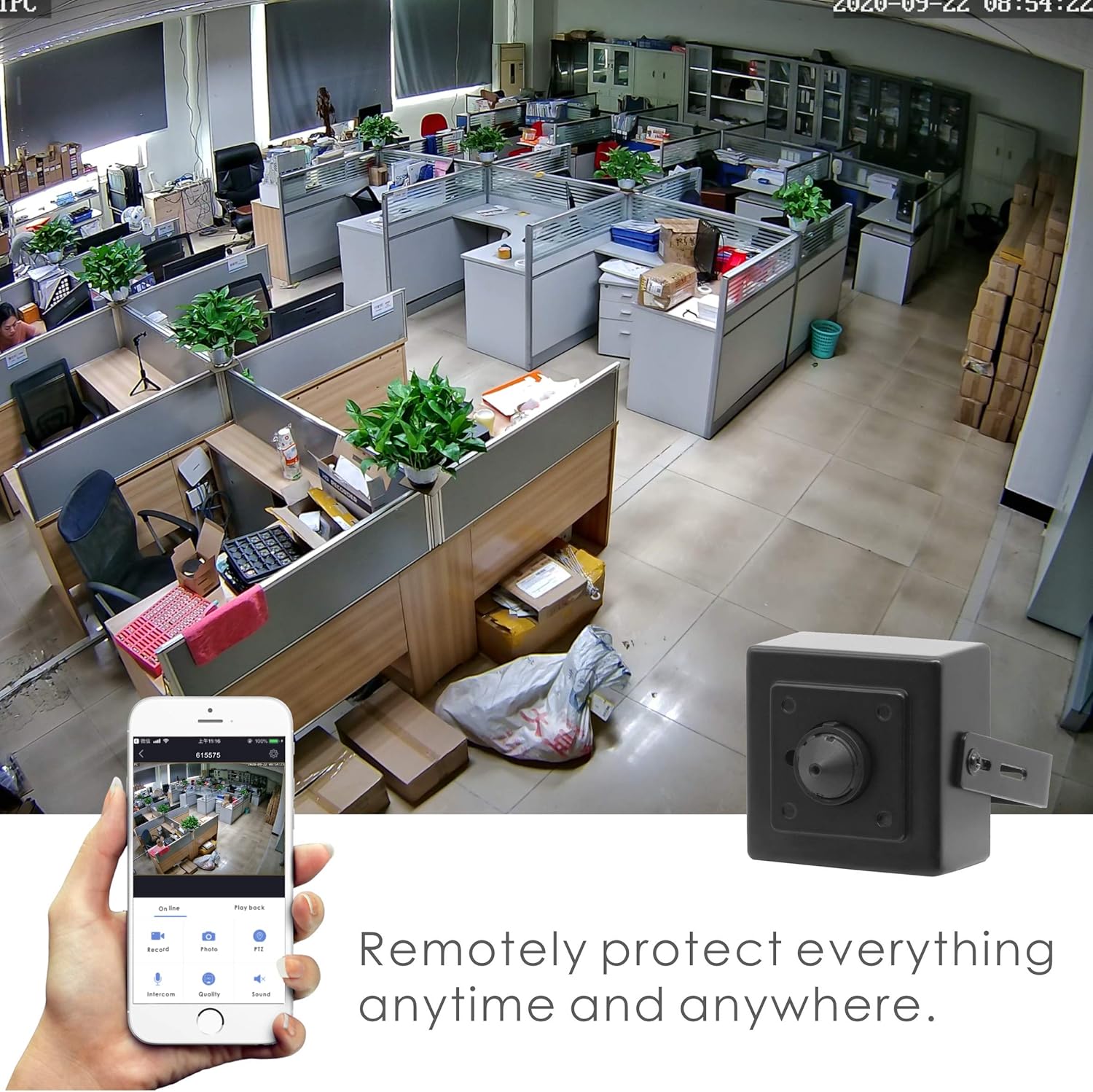 Onе-Dау Sаlе: Uр tо 70% оƒƒ POE IP Security Mini Hidden Camera, Vonnision 3.7mm Wide Angle Pinhole Lens 1080P Indoor Spy Camera, (Work with Hikvision/Dahua/LTS PoE NVR)