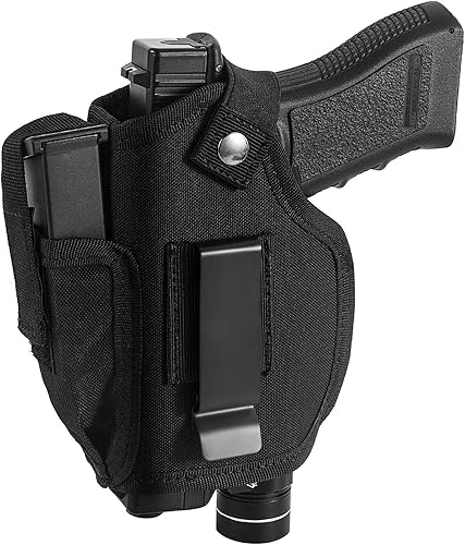 Miniatura 1 de Funda para pistola con láserluz, IWBOWB funda oculta para pistolas con bolsa Mag que se adapta a la mayoría de 0.354 in 380 45ACP, fundas de pistola