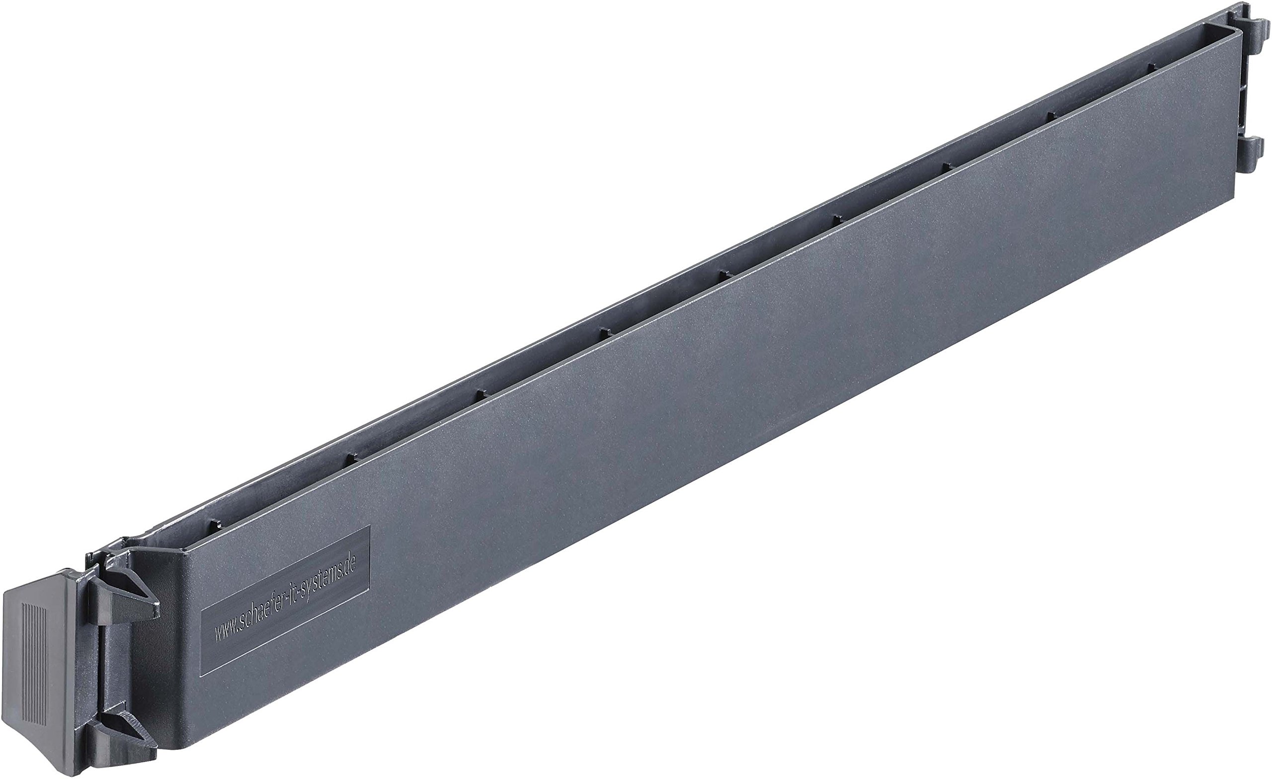 Schäfer It-Systems - Blind cap plug 7978450 482.6mm (19") cover 1u sw/lens/title bar (cabinet)