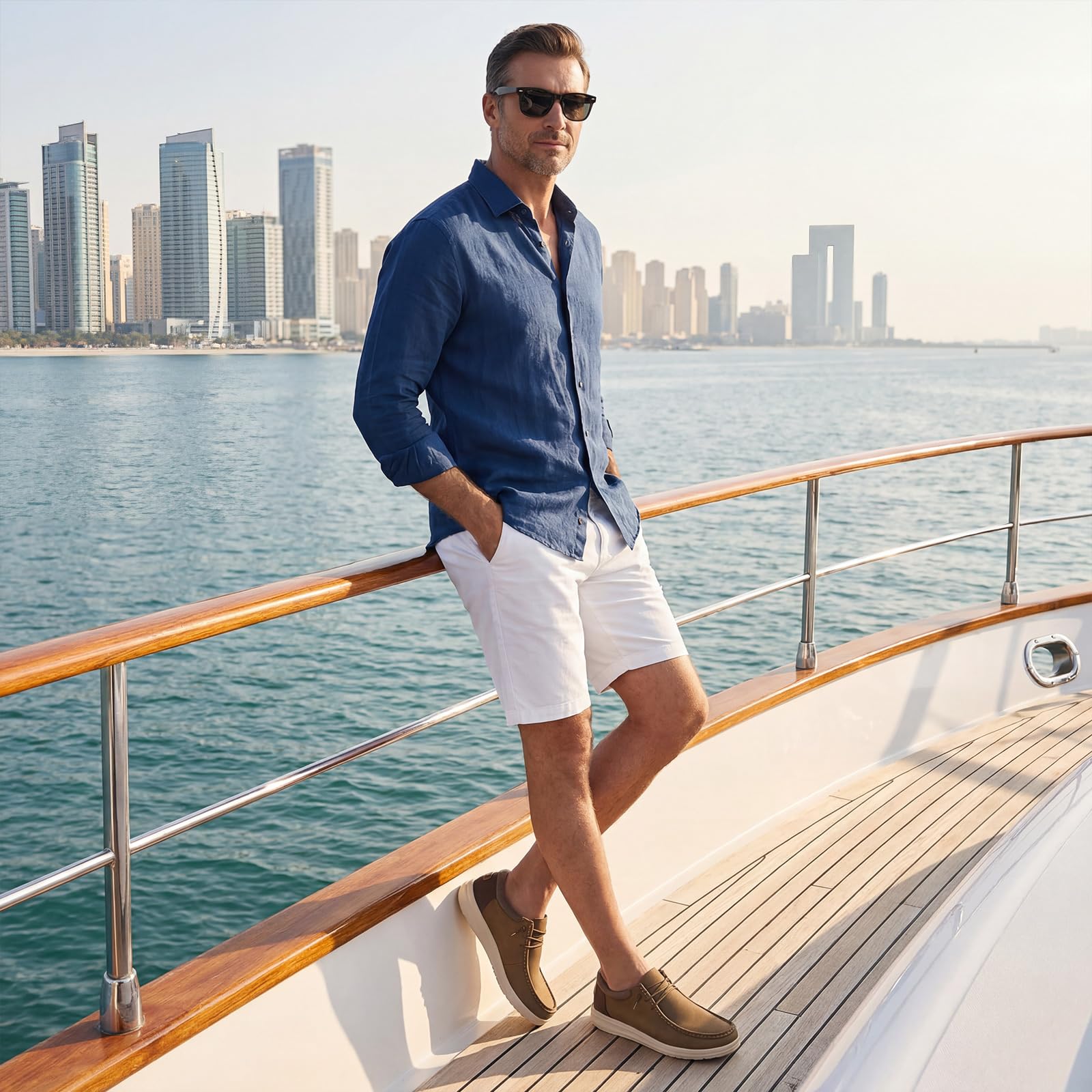 HEEZ Men's Slip On Loafers, Wide Toe Comfortable Casual Shoes for Men Lightweight, Leather Loafer Shoes for Everyday Office Work Travel - 4